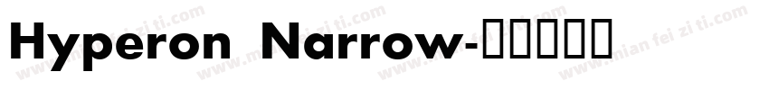 Hyperon Narrow字体转换
